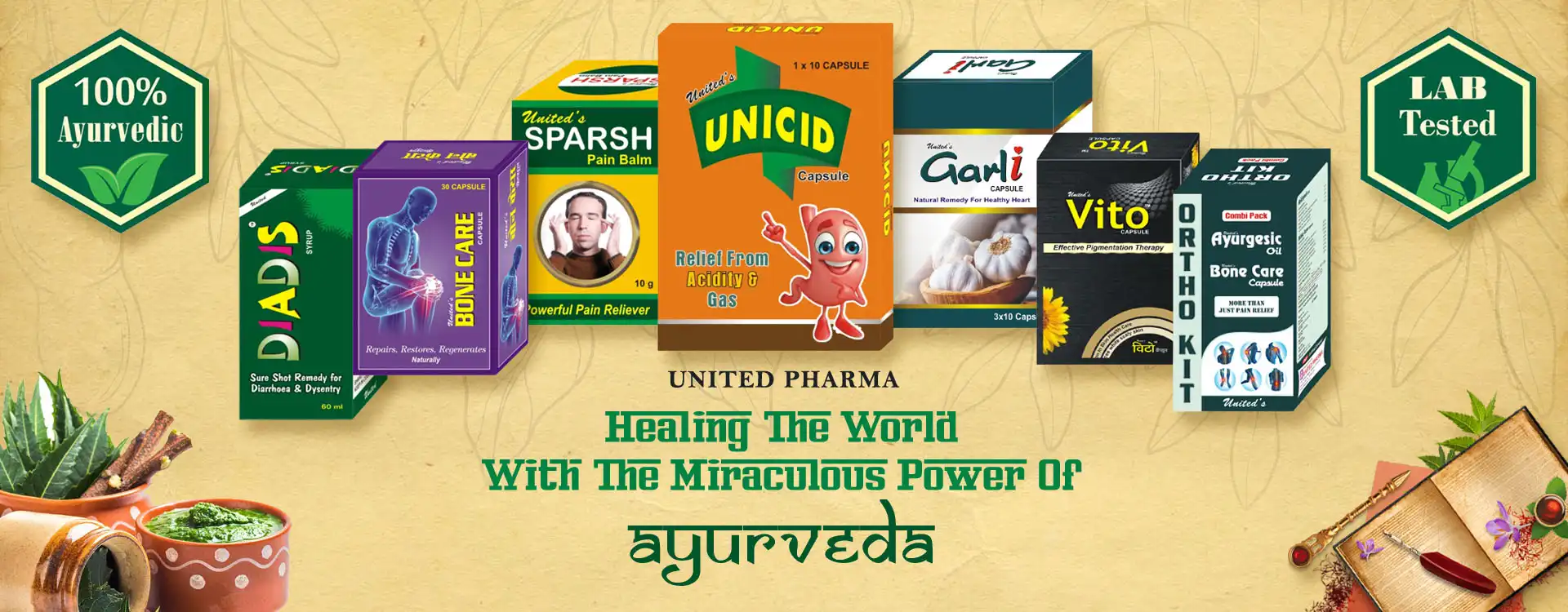 Heal the world with the power of Ayurveda - United Pharma, Kanpur, India